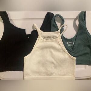 3 Aeropostale Seriously Soft Crop Tops